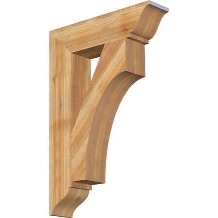 Ekena Millwork Westlake Traditional Rough Sawn Bracket, Western Red Cedar, 6"W x 26"D x 38"H BKT06X26X38WTL01RWR